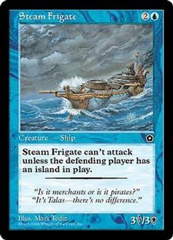 1998 Magic the Gathering Portal Second Age #NNO Steam Frigate Front