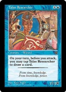 1998 Magic the Gathering Portal Second Age #NNO Talas Researcher Front