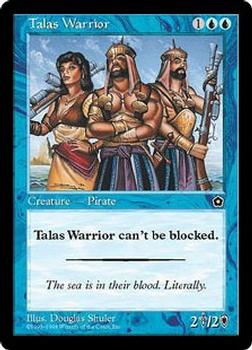 1998 Magic the Gathering Portal Second Age #NNO Talas Warrior Front