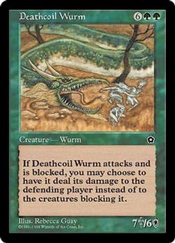 1998 Magic the Gathering Portal Second Age #NNO Deathcoil Wurm Front