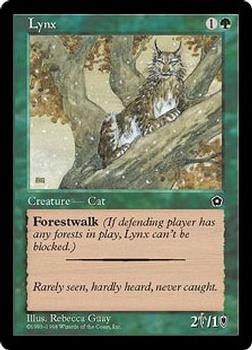 1998 Magic the Gathering Portal Second Age #NNO Lynx Front
