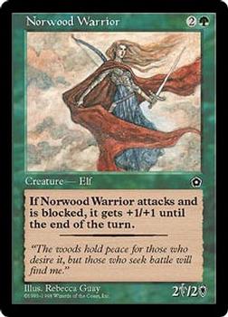 1998 Magic the Gathering Portal Second Age #NNO Norwood Warrior Front