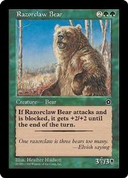 1998 Magic the Gathering Portal Second Age #NNO Razorclaw Bear Front