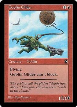 1998 Magic the Gathering Portal Second Age #NNO Goblin Glider Front