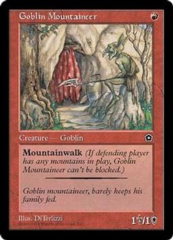 1998 Magic the Gathering Portal Second Age #NNO Goblin Mountaineer Front