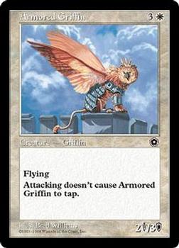 1998 Magic the Gathering Portal Second Age #NNO Armored Griffin Front