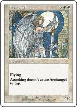 1999 Magic the Gathering Starter 1999 #4 Archangel Front