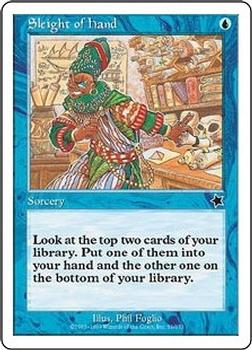 1999 Magic the Gathering Starter 1999 #51 Sleight of Hand Front