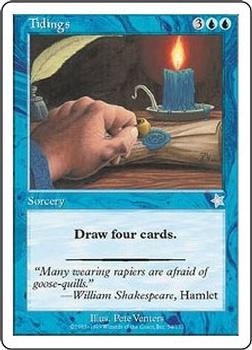 1999 Magic the Gathering Starter 1999 #54 Tidings Front