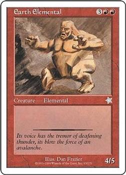 1999 Magic the Gathering Starter 1999 #95 Earth Elemental Front
