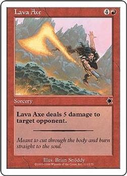 1999 Magic the Gathering Starter 1999 #111 Lava Axe Front