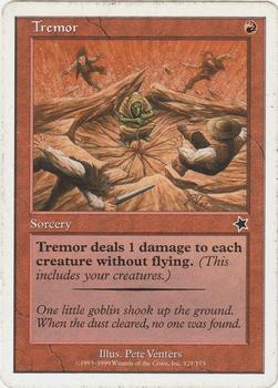 1999 Magic the Gathering Starter 1999 #121 Tremor Front