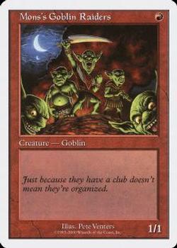 2000 Magic the Gathering Starter #NNO Mons's Goblin Raiders Front