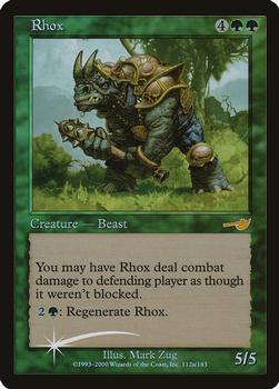 2000 Magic the Gathering Starter #NNO Rhox Front