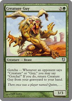 2004 Magic the Gathering Unhinged #93 Creature Guy Front