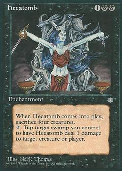 1995 Magic the Gathering Ice Age #NNO Hecatomb Front