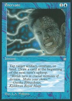 1995 Magic the Gathering Ice Age #NNO Enervate Front