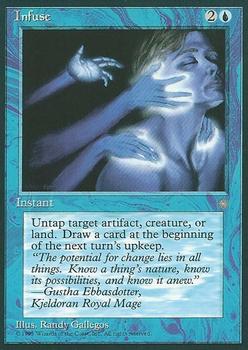 1995 Magic the Gathering Ice Age #NNO Infuse Front