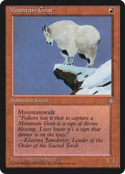 1995 Magic the Gathering Ice Age #NNO Mountain Goat Front