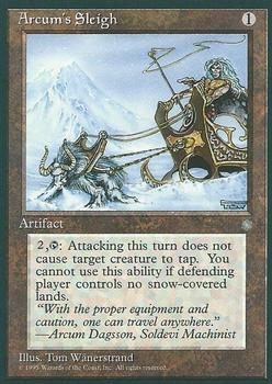 1995 Magic the Gathering Ice Age #NNO Arcum's Sleigh Front
