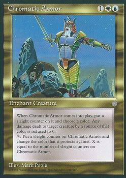 1995 Magic the Gathering Ice Age #NNO Chromatic Armor Front