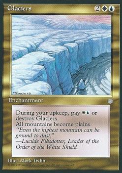 1995 Magic the Gathering Ice Age #NNO Glaciers Front