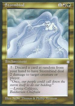 1995 Magic the Gathering Ice Age #NNO Stormbind Front