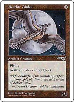 1998 Magic the Gathering Anthologies #NNO Aesthir Glider Front