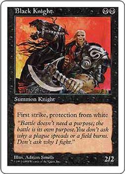 1998 Magic the Gathering Anthologies #NNO Black Knight Front