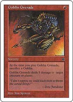 1998 Magic the Gathering Anthologies #NNO Goblin Grenade Front