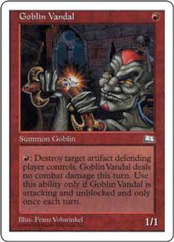1998 Magic the Gathering Anthologies #NNO Goblin Vandal Front