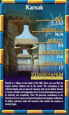 2007 Top Trumps Ancient Egypt Tutankhamun and the Golden Age of the Pharaohs #NNO Karnak Front