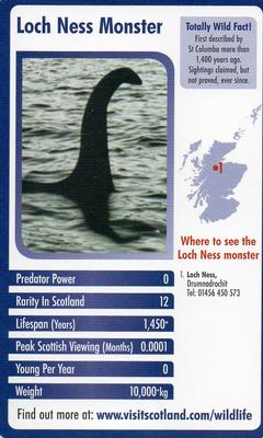2007 Scottish Wildlife Trumps #NNO Loch Ness Monster Front
