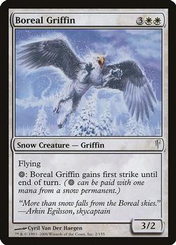 2006 Magic the Gathering Coldsnap #2 Boreal Griffin Front