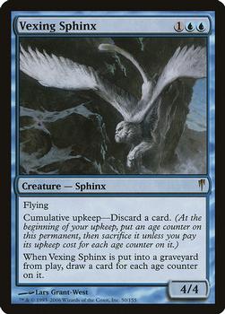 2006 Magic the Gathering Coldsnap #50 Vexing Sphinx Front