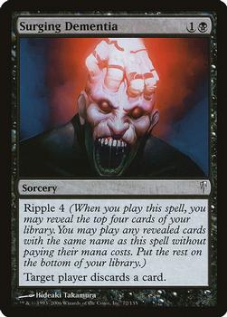 2006 Magic the Gathering Coldsnap #72 Surging Dementia Front