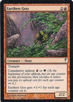 2006 Magic the Gathering Coldsnap #80 Earthen Goo Front