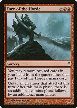 2006 Magic the Gathering Coldsnap #81 Fury of the Horde Front