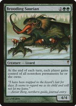 2006 Magic the Gathering Coldsnap #106 Brooding Saurian Front
