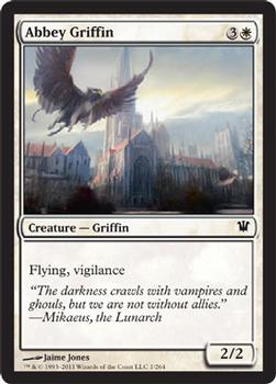 2011 Magic the Gathering Innistrad - Foil #1 Abbey Griffin Front