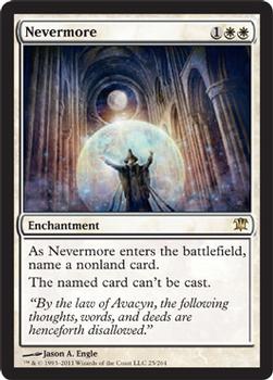 2011 Magic the Gathering Innistrad - Foil #25 Nevermore Front