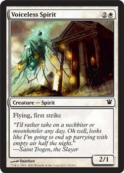 2011 Magic the Gathering Innistrad - Foil #42 Voiceless Spirit Front