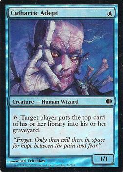 2008 Magic the Gathering Shards of Alara - Foil #34 Cathartic Adept Front