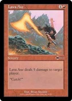 2000 Magic the Gathering Beatdown #40 Lava Axe Front
