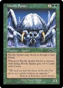 2000 Magic the Gathering Beatdown #65 Woolly Spider Front