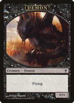 2014 Magic the Gathering Conspiracy - Tokens #2/9 Demon Front