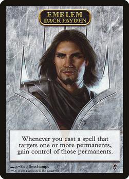 2014 Magic the Gathering Conspiracy - Tokens #9/9 Emblem – Dack Fayden Front