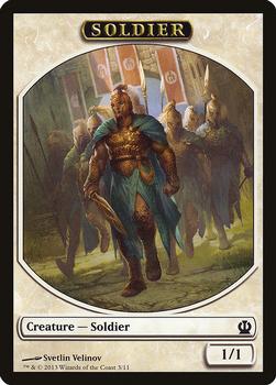 2013 Magic the Gathering Theros - Tokens #3/11 Soldier Front