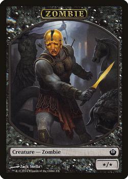 2014 Magic the Gathering Journey Into Nyx - Tokens #2/6 Zombie Front
