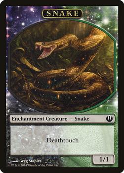 2014 Magic the Gathering Journey Into Nyx - Tokens #6/6 Snake Front